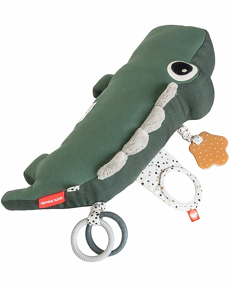 Done by Deer Croco cuscino tummy time verde