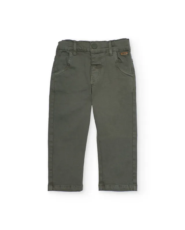 Tuc tuc Pantaloni bambino verdi vita regolabile