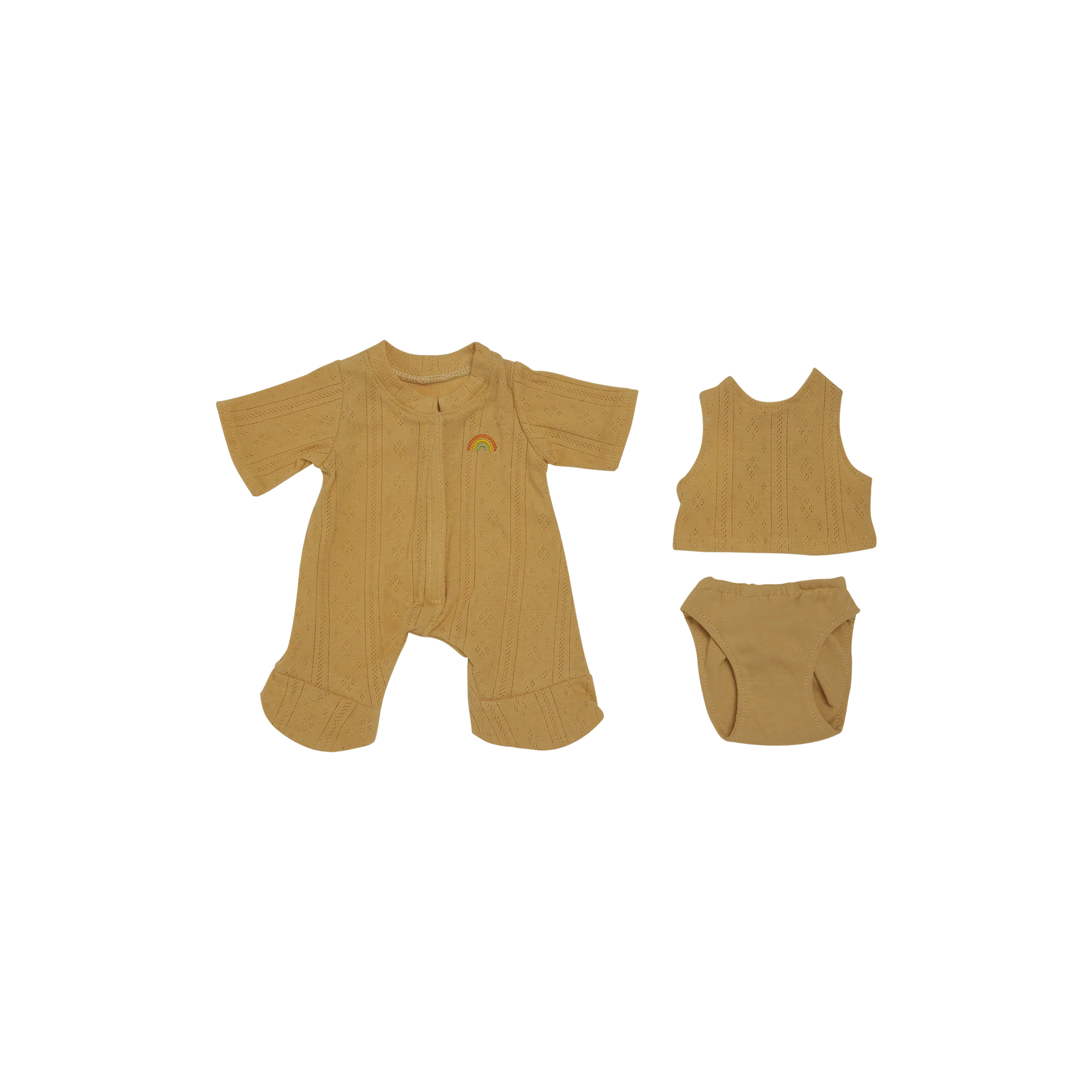 Olli Ella Dinkum Dolls Honey pigiama set 3 pezzi