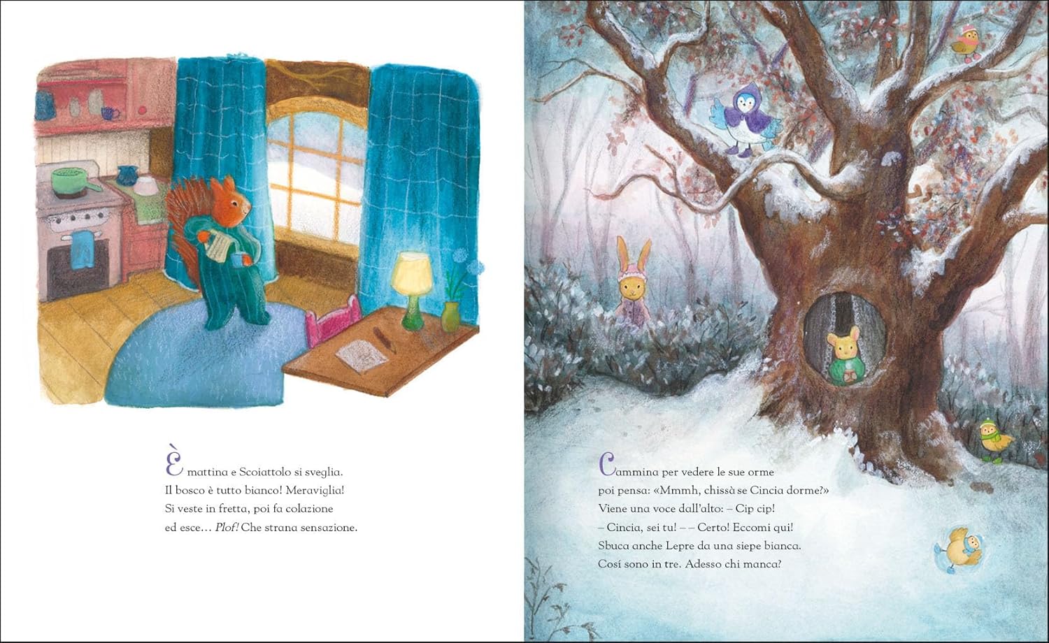 Emme Edizioni Nevica nel bosco libro 3-6 anni rigido