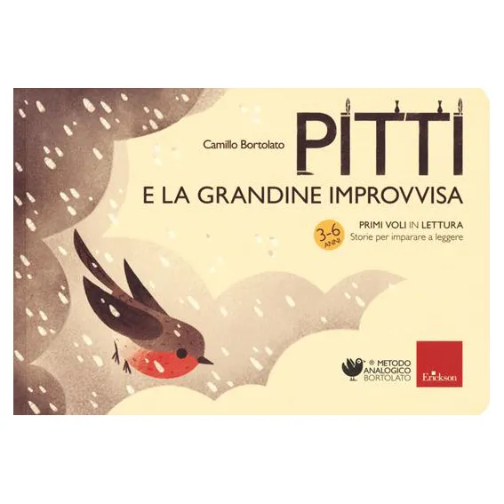 Erickson Primi voli in lettura Pitti e la grandine libro 62 pagine