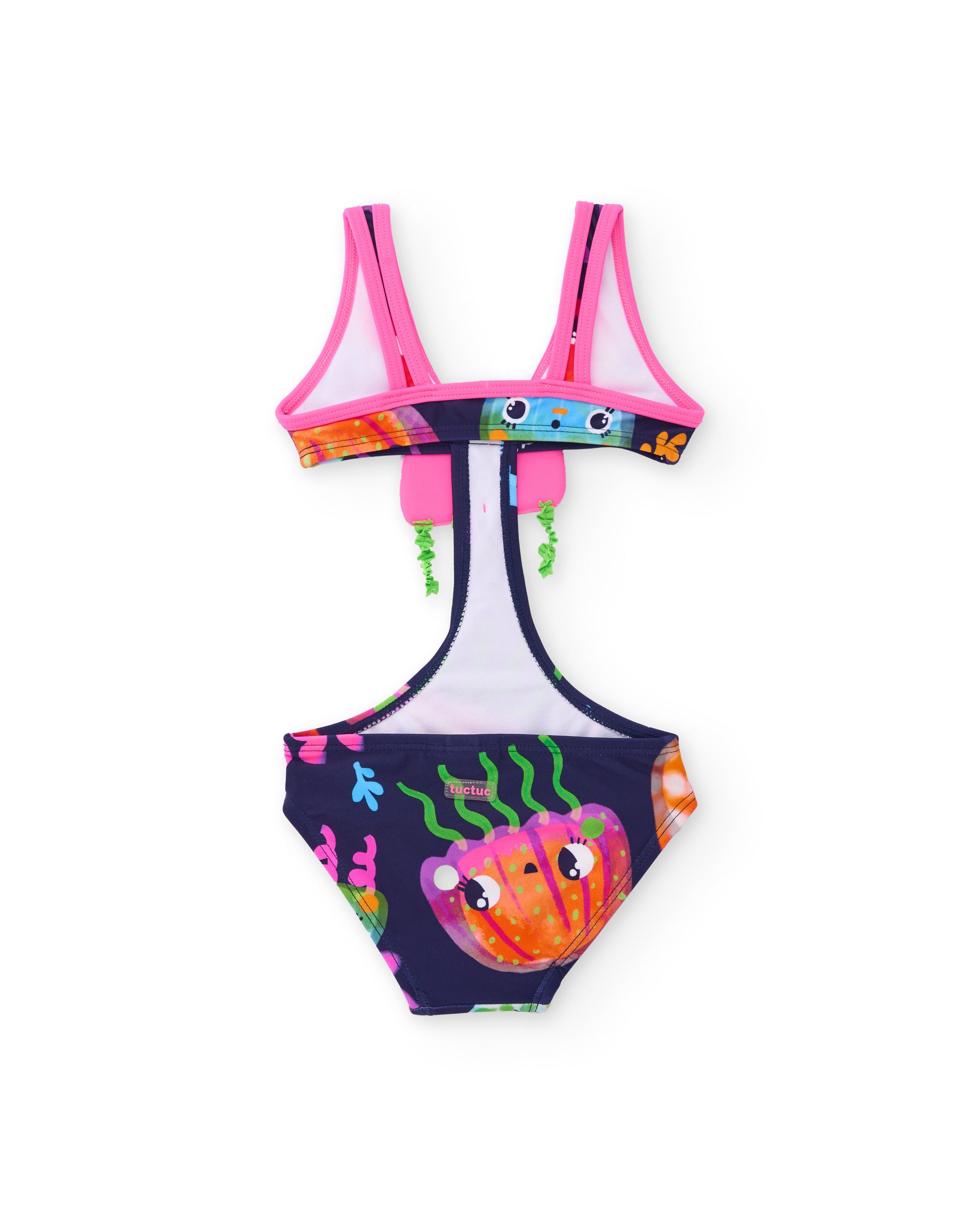 Tuc Tuc costume intero bambina meduse blu navy