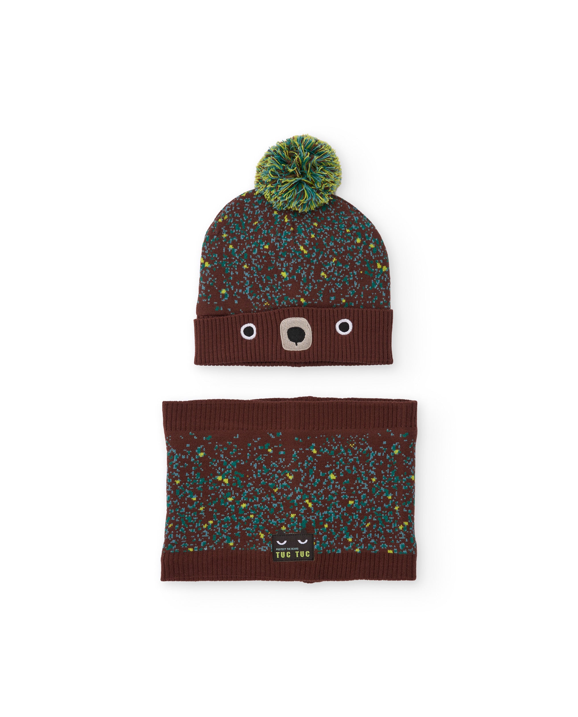 Tuc Tuc Mystic Forest set cappello scaldacollo bimbo marrone