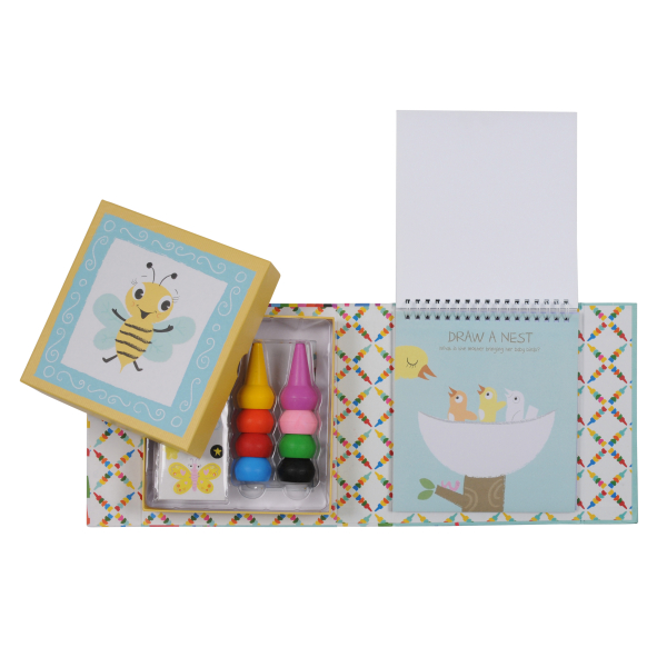 Tiger Tribe Oodle Doodle pastelli cera Animals con adesivi