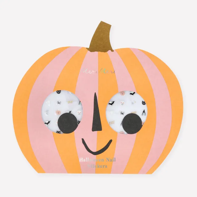 Meri Meri Halloween adesivi per unghie 200 pezzi zucca