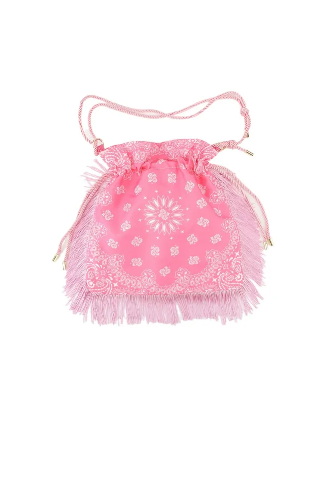 Ella and Rapha Jane Bohemian borsa rosa frange