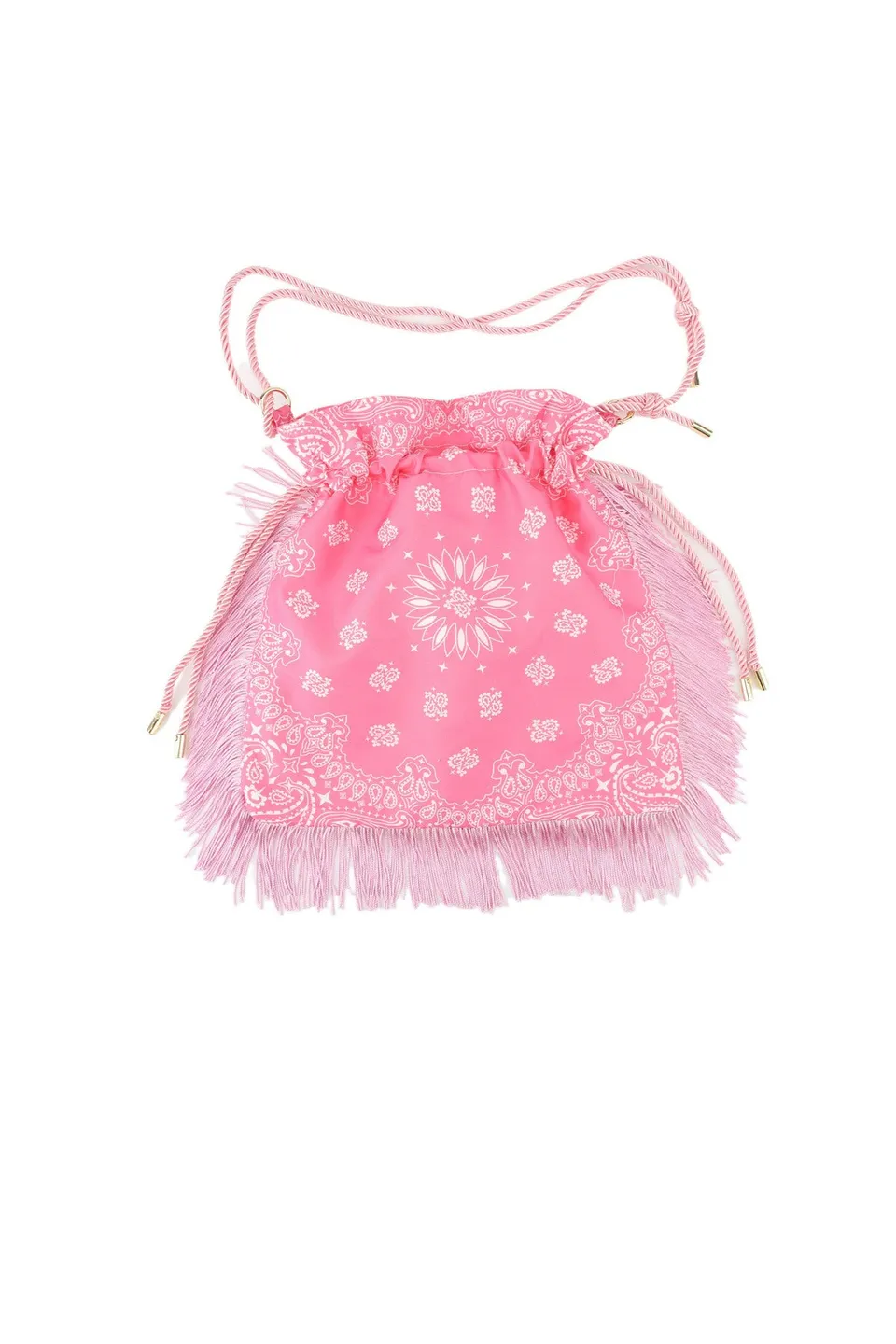 Ella and Rapha Jane Bohemian borsa rosa frange