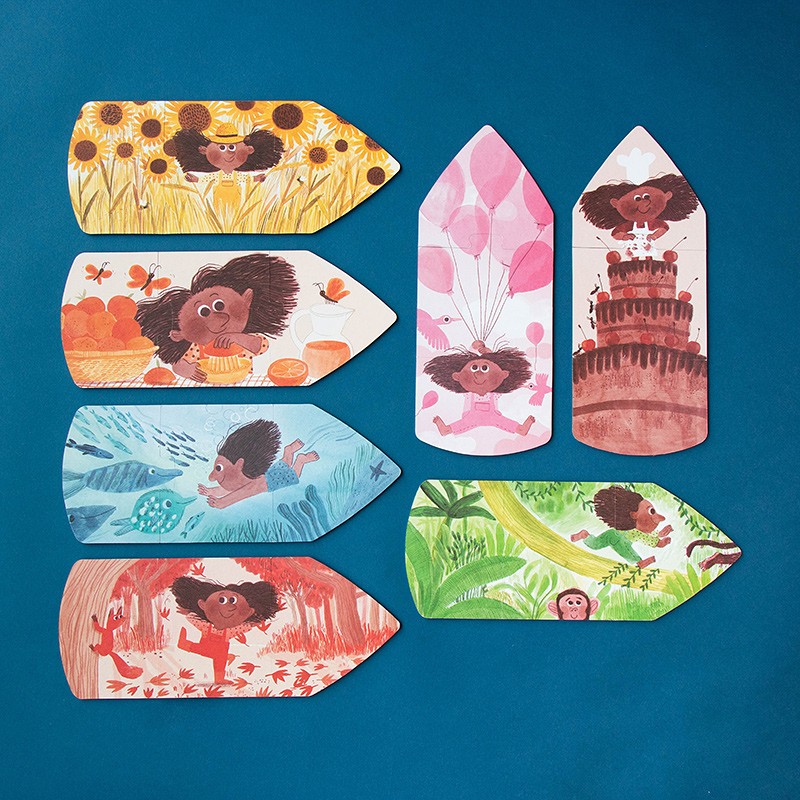 Londji My Colours Puzzle Bambini 7 Matite Reversibile
