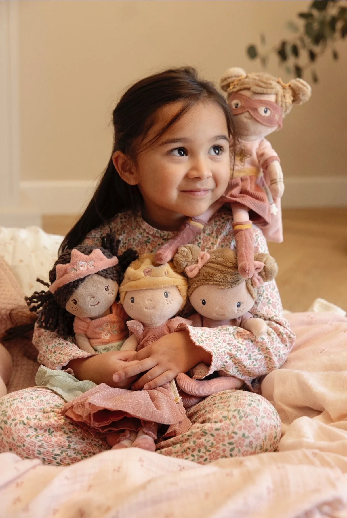 Little Dutch Cuddle Superhero bambola morbida rosa 35 cm