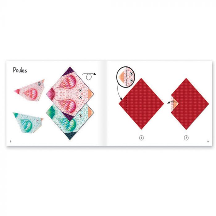 Djeco Origami Polar Animal kit creativo 24 fogli