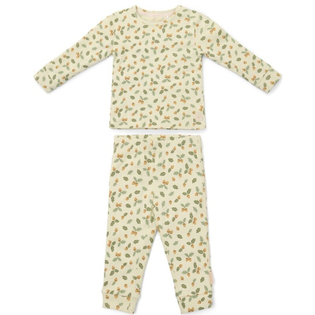 Little Dutch pigiama due pezzi verde bosco cotone bio
