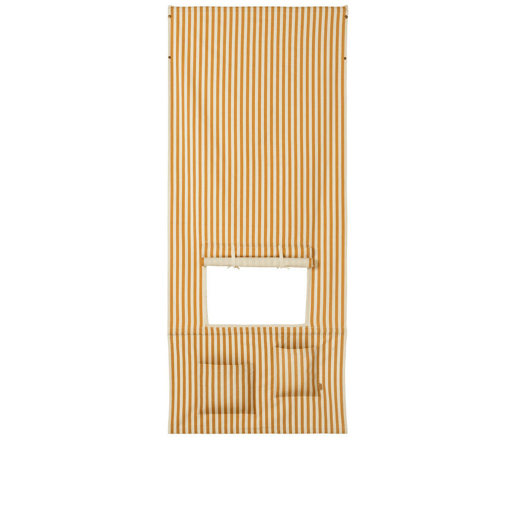 Ferm Living Kids Kiosk telo teatrino cotone righe senape