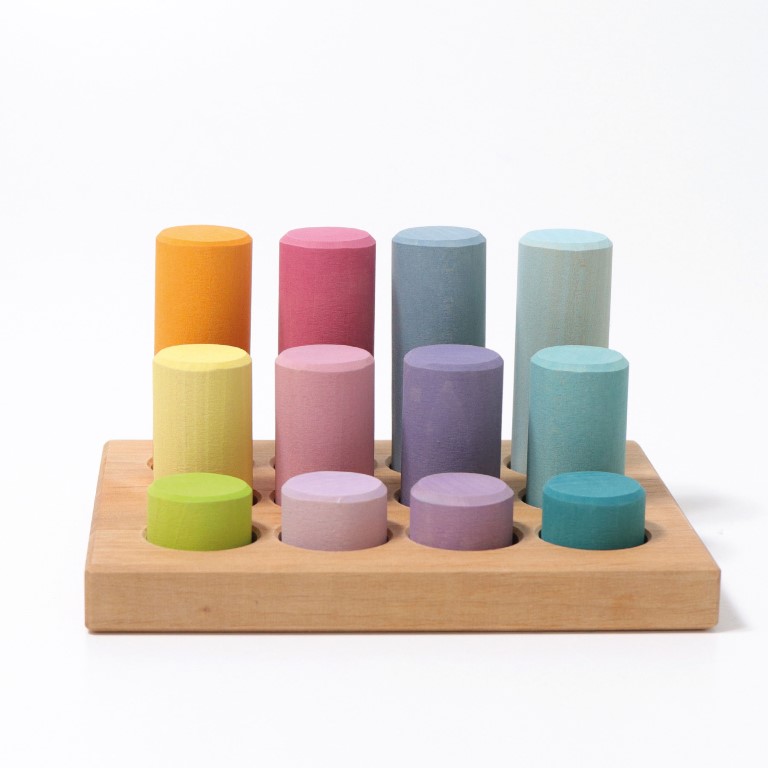 Grimm's Cilindri Pastello gioco costruzioni 13 pezzi
