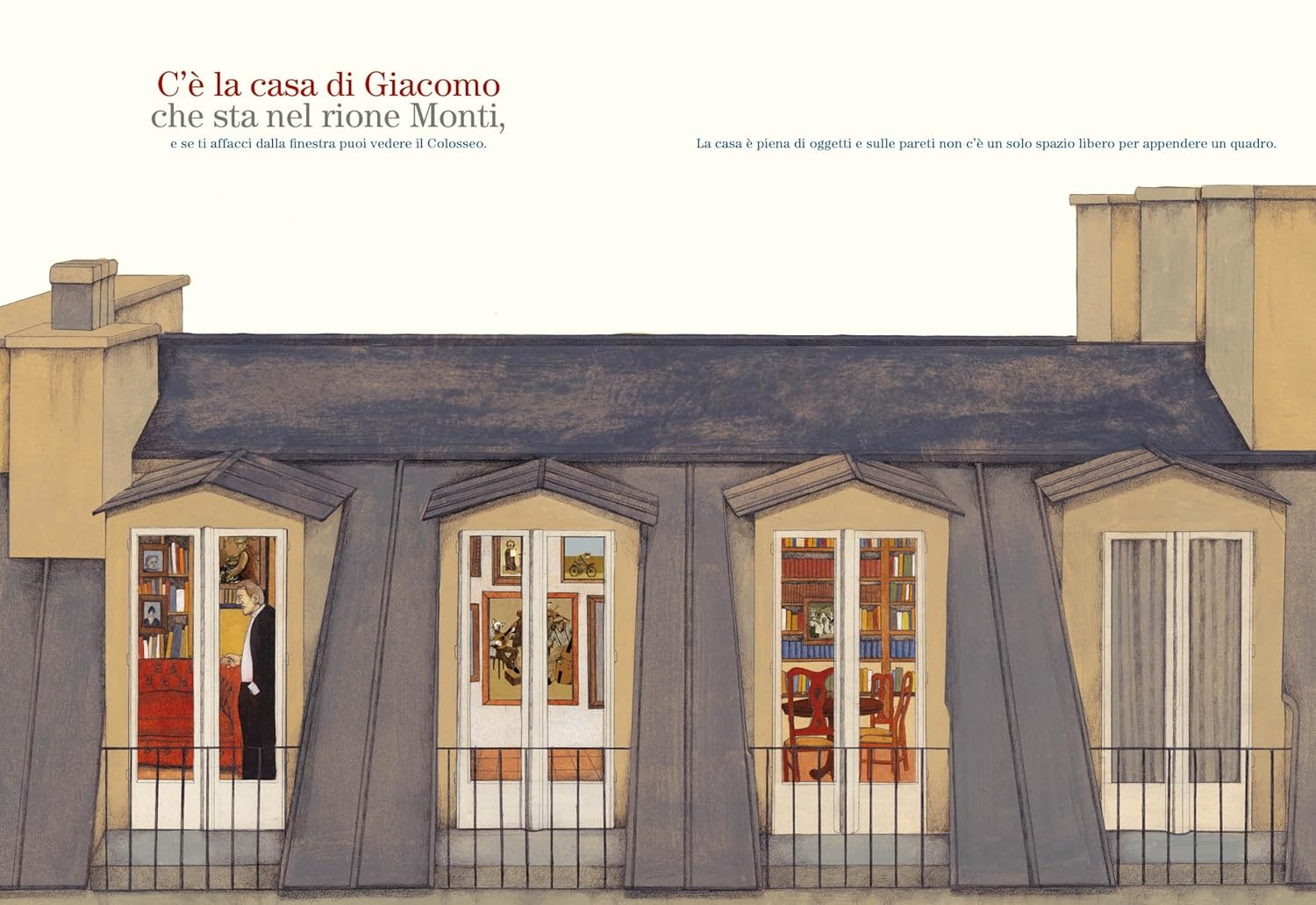 Orecchio Acerbo Le case degli altri bambini libro 48 pagine