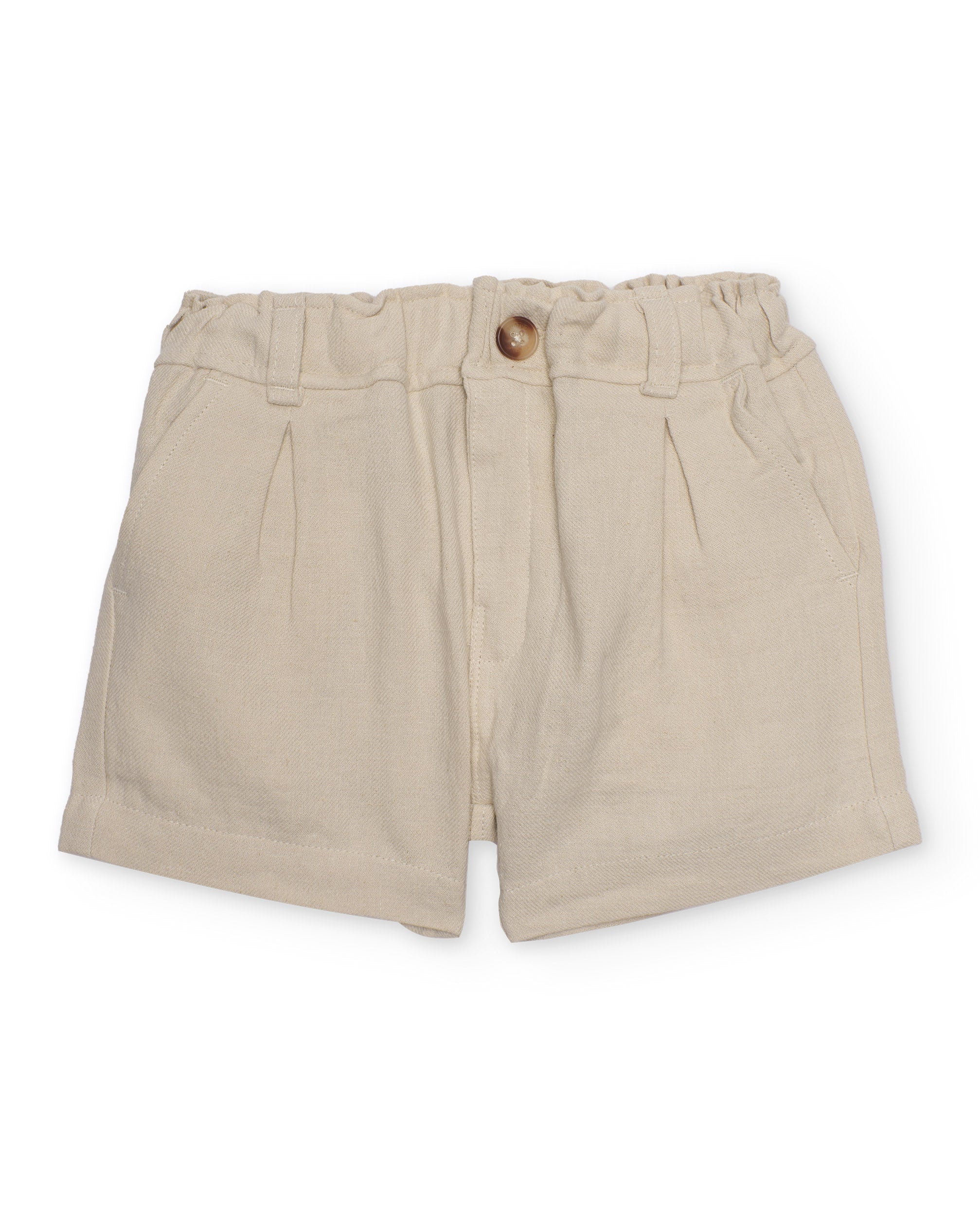 Tuc Tuc bermuda bimbo beige tessuto leggero