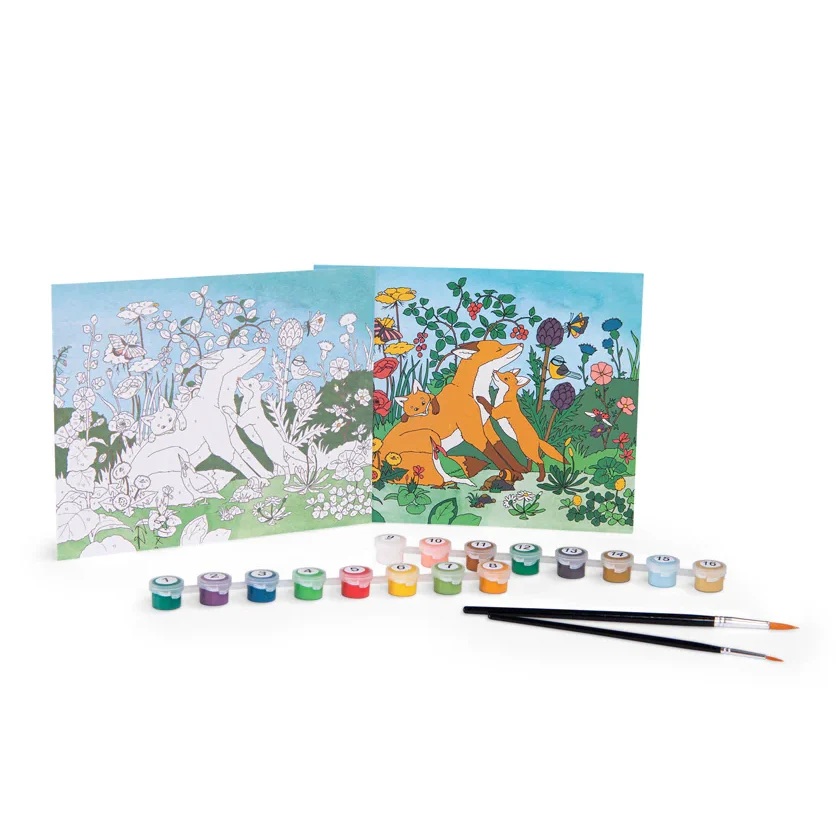 Moulin Roty Le Jardin Giardiniere pittura con numeri bimbi