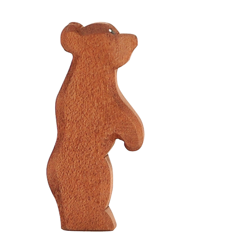 Ostheimer Orso in Piedi Piccolo Figura in Legno 9,5 cm