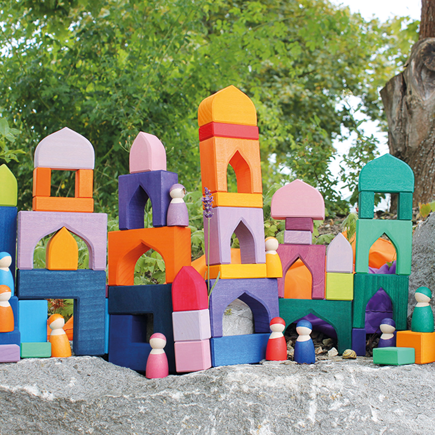 Grimm's 1001 Notte set costruzioni legno 54 pezzi