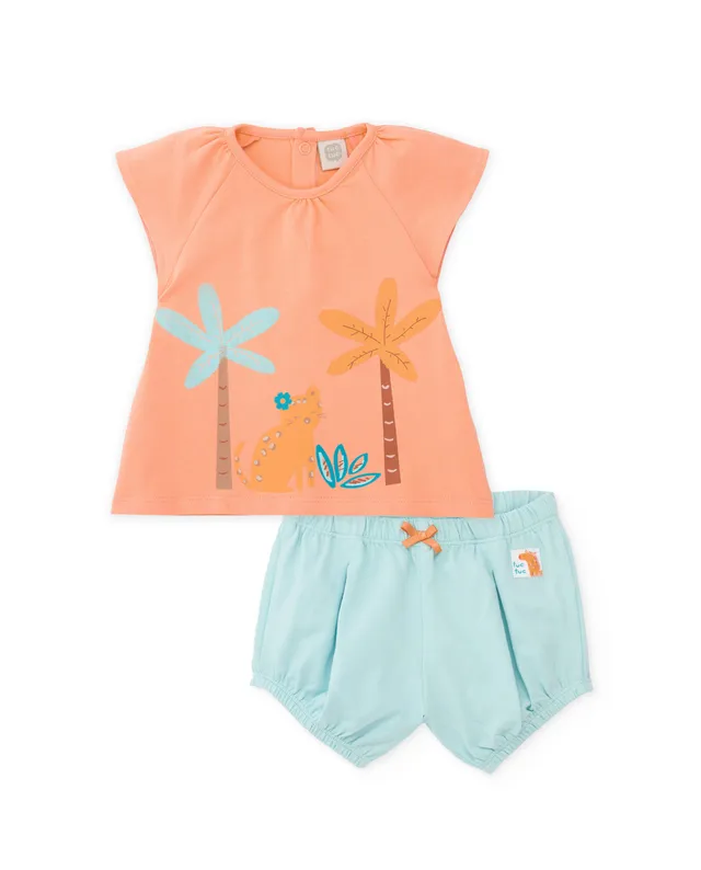 Tuc Tuc completo neonata palme arancione