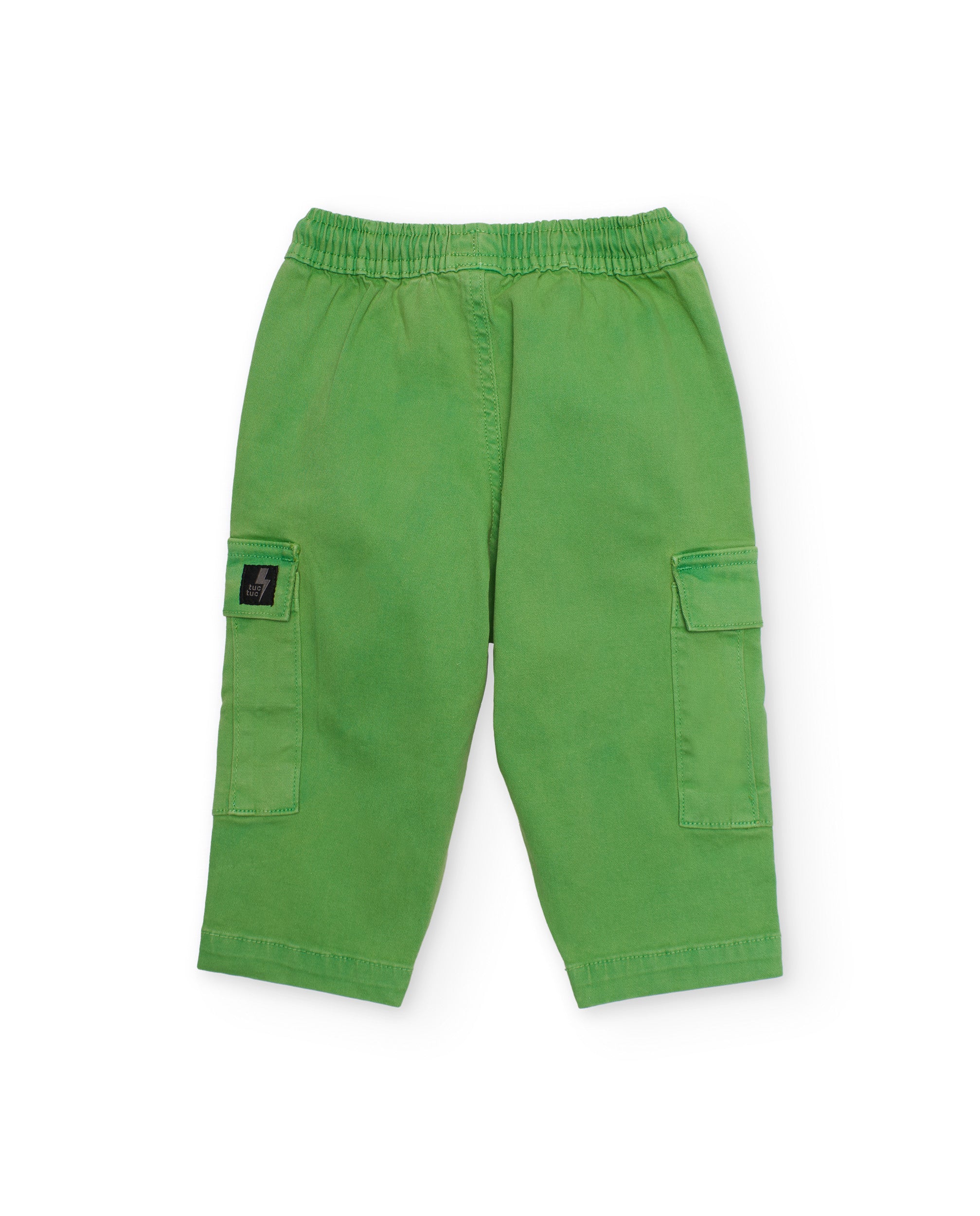 Tuc Tuc pantalone cargo bimbo verde tasche laterali