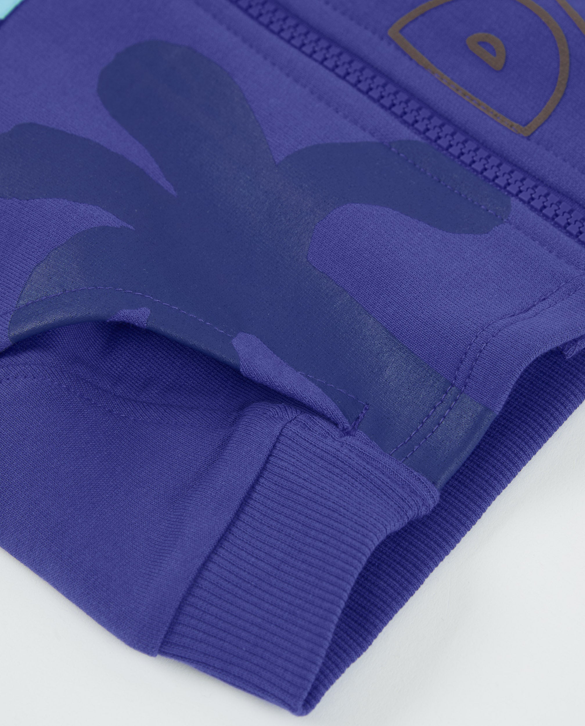 Tuc Tuc felpa bambino zip cappuccio grafica lilla