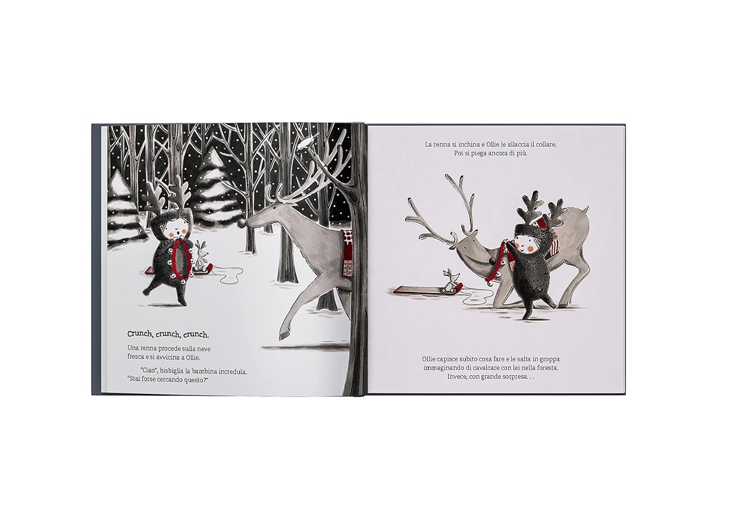 Nord-Sud Ollie e la Renna libro Natale 32 pagine 3-6 anni