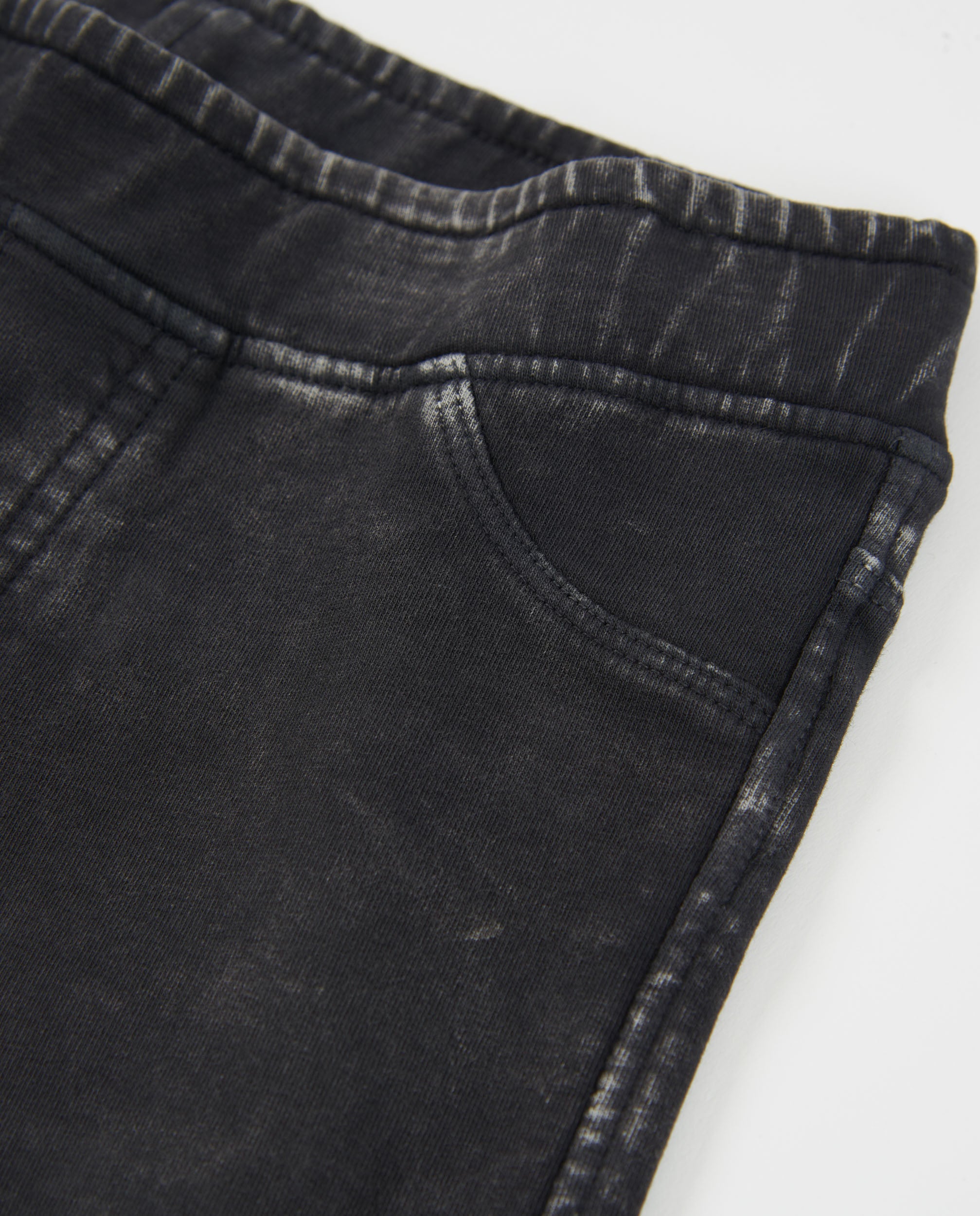 Tuc tuc shorts bambina grigio scuro effetto delave