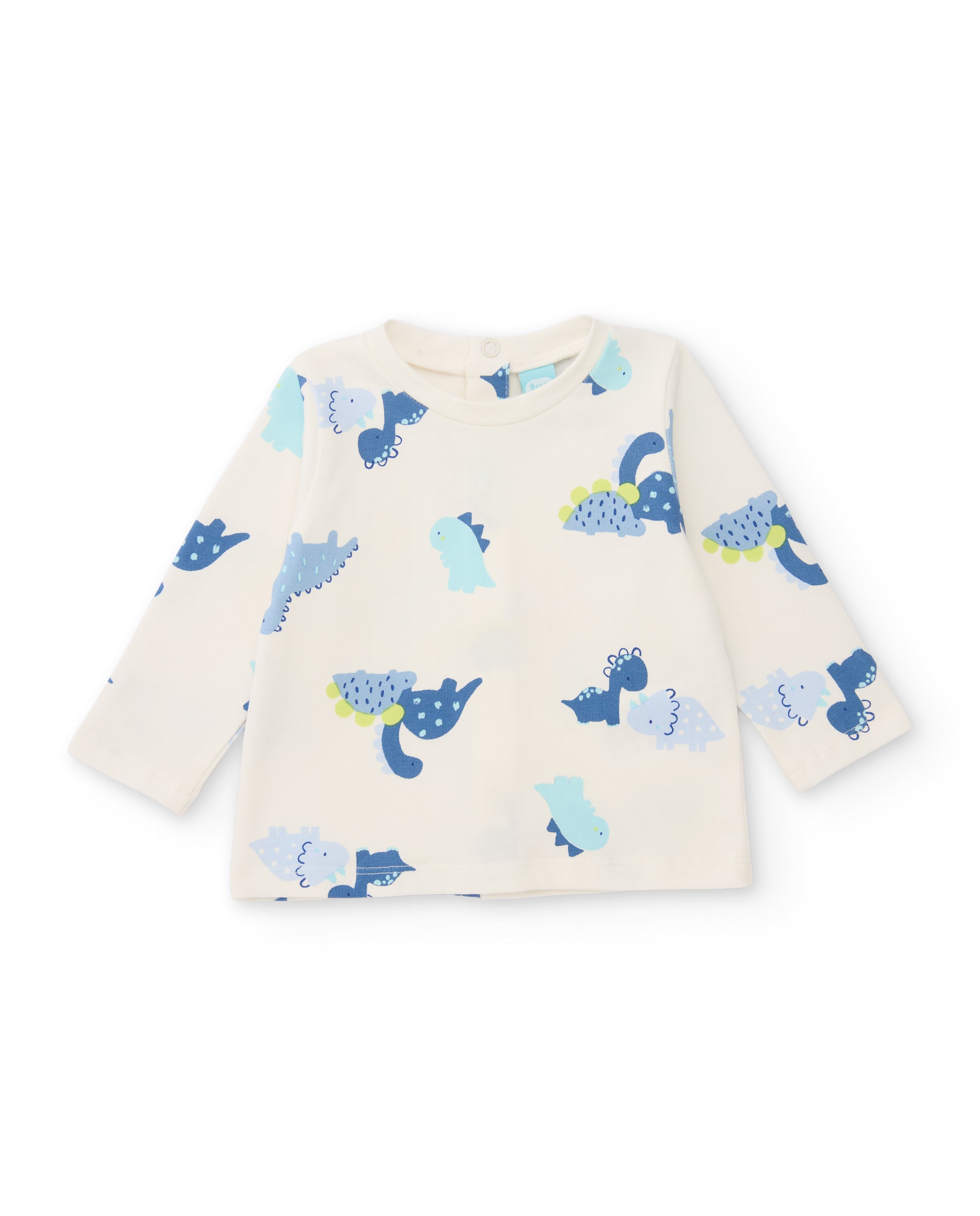 Tuc Tuc completo neonato azzurro t-shirt e salopette
