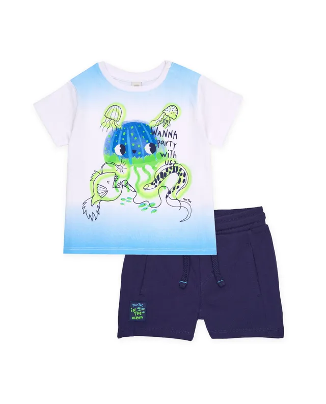 Tuc Tuc Marine completo bambino blu maglietta+pantaloncini