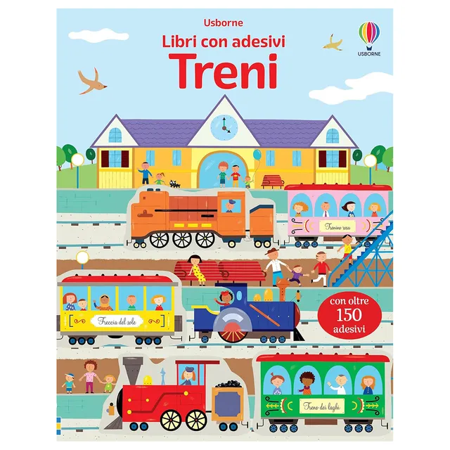 Usborne Treni libro con adesivi 150 adesivi 32 pagine