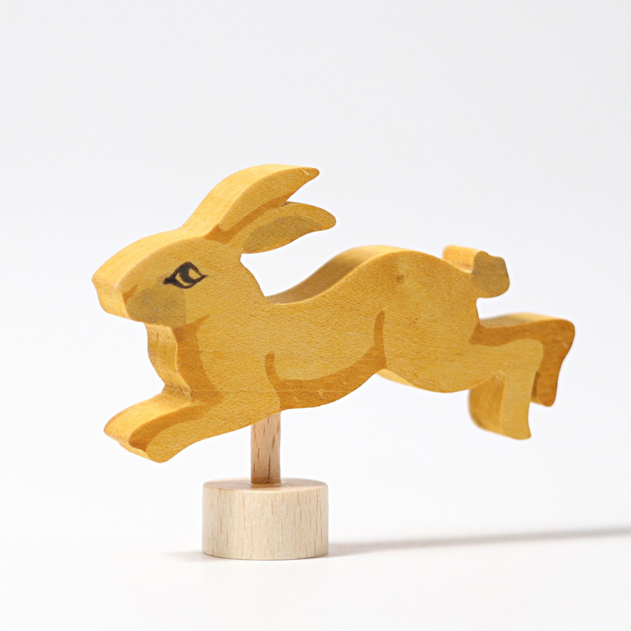 Grimm's Coniglio che Salta figura in legno dipinta a mano