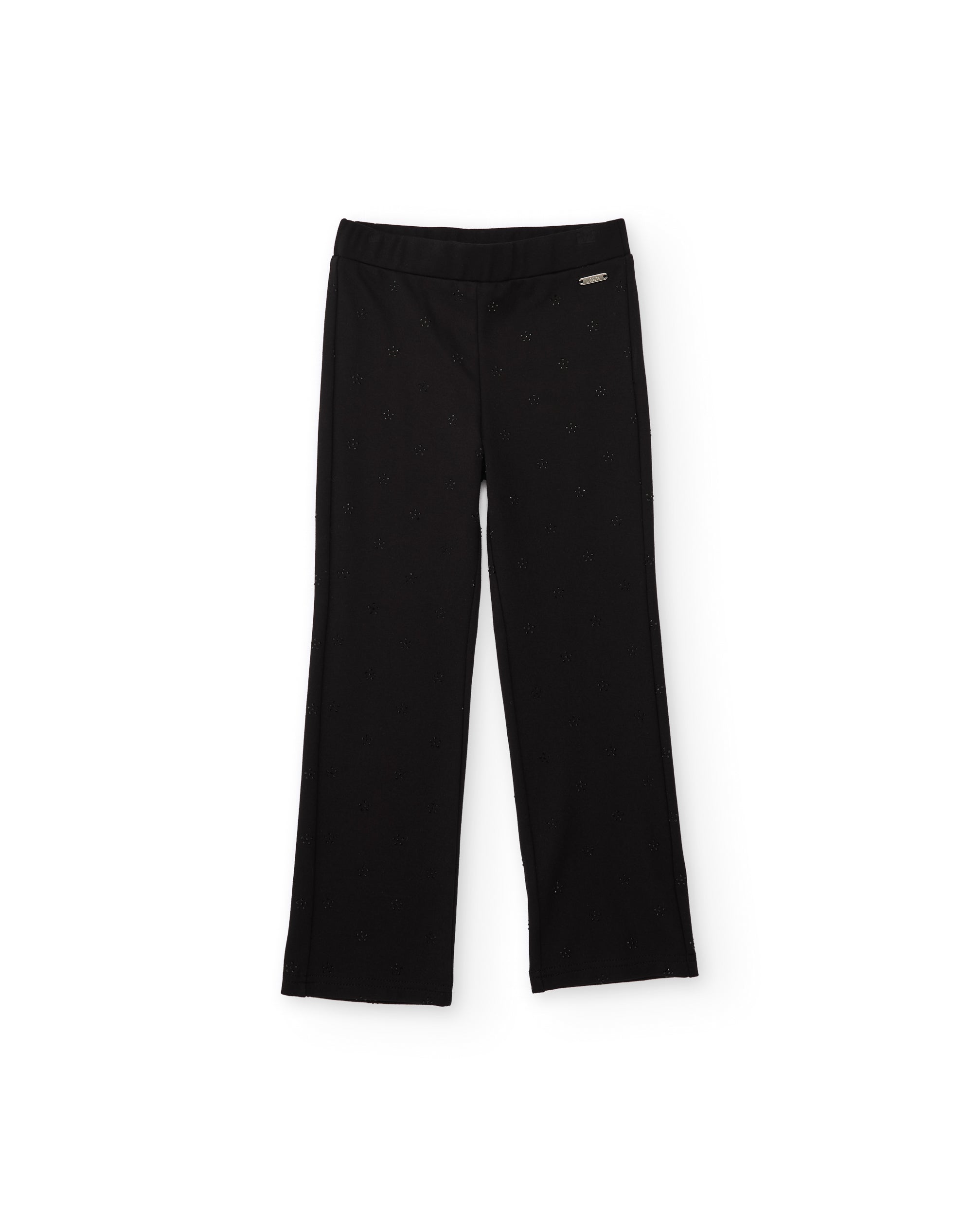 Tuc Tuc pantaloni neri bambina pois luminosi elastico