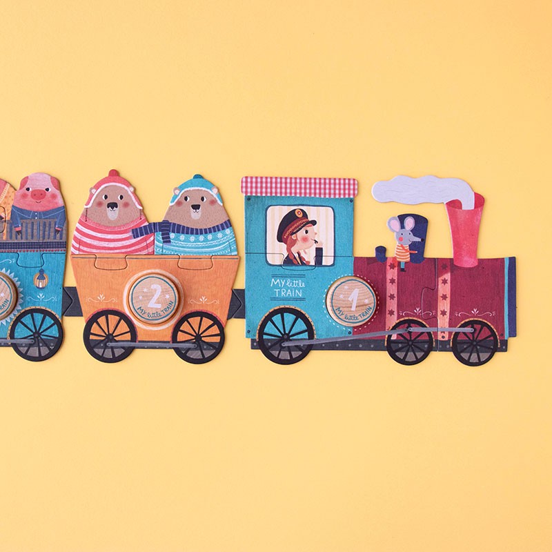 Londji My Little Train PZ588U puzzle treno 10x3 pezzi