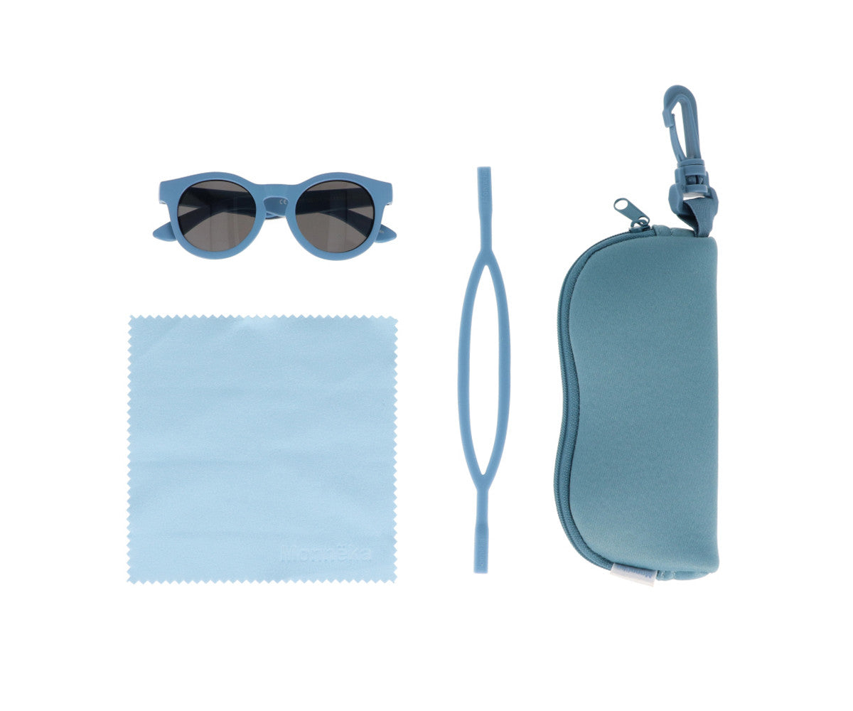Monnëka occhiali sole bambino blu 1-3 anni UV400