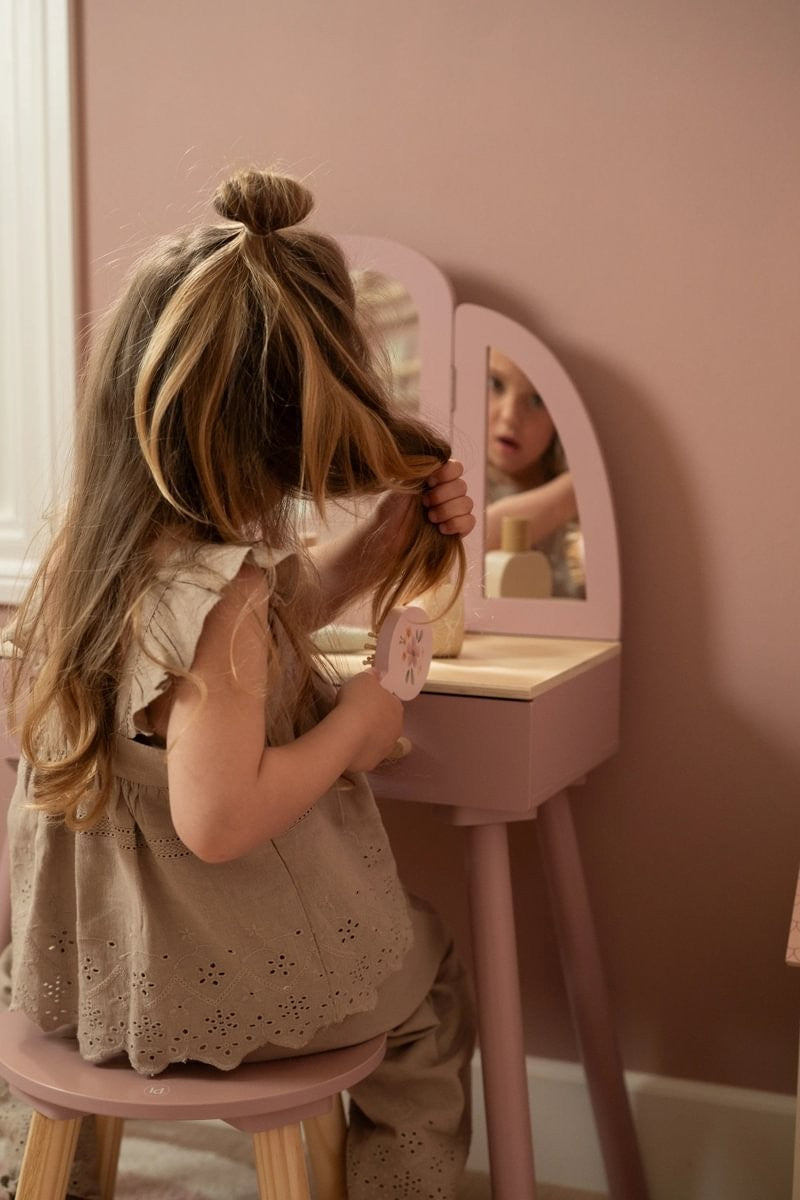 Little Dutch toeletta legno rosa con specchio