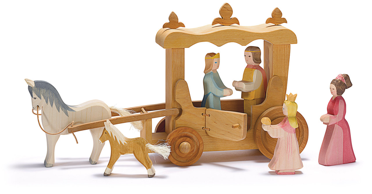 Ostheimer Carrozza del Re gioco in legno 49 cm