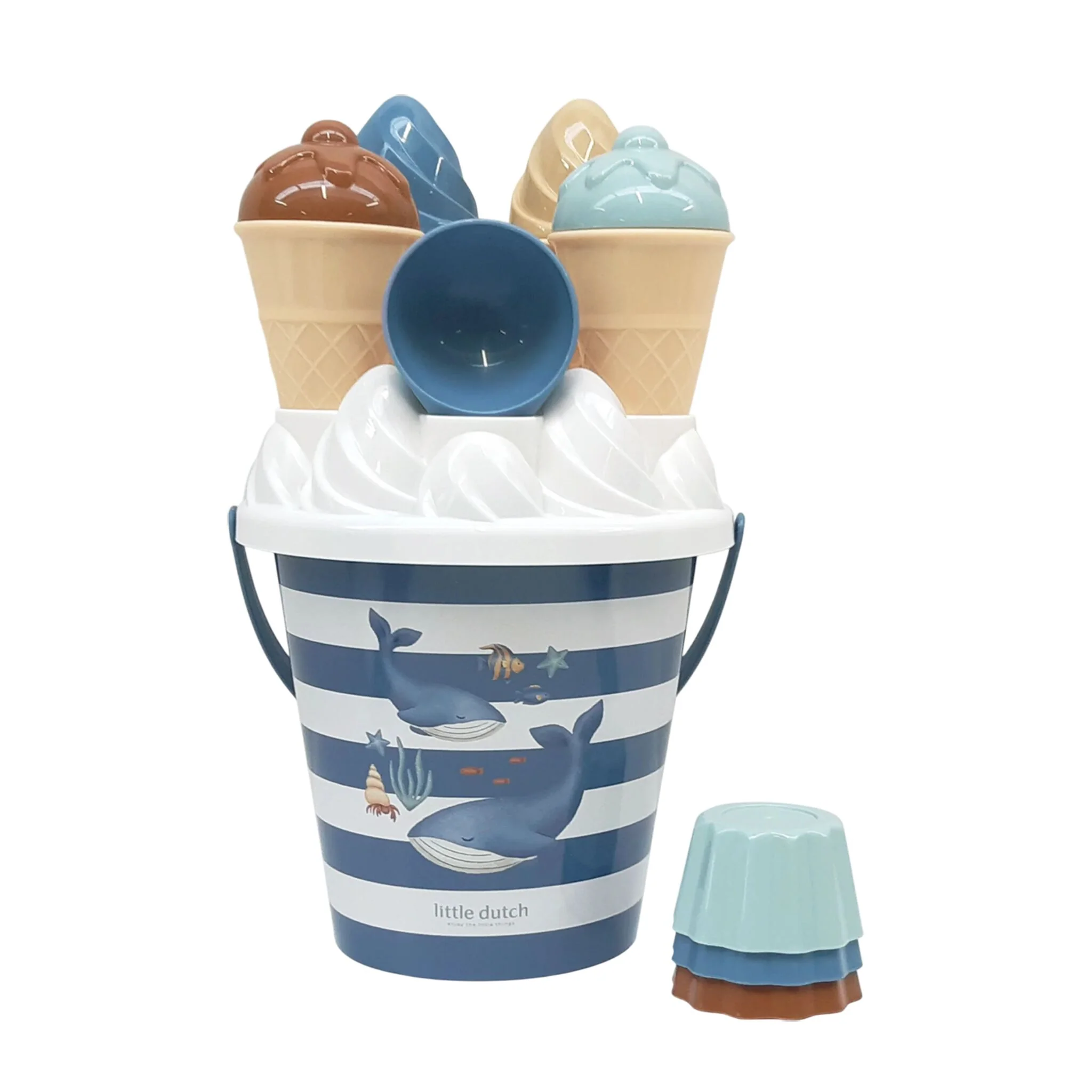 Little Dutch Set Spiaggia Gelati Cupcake blu 12 mesi+
