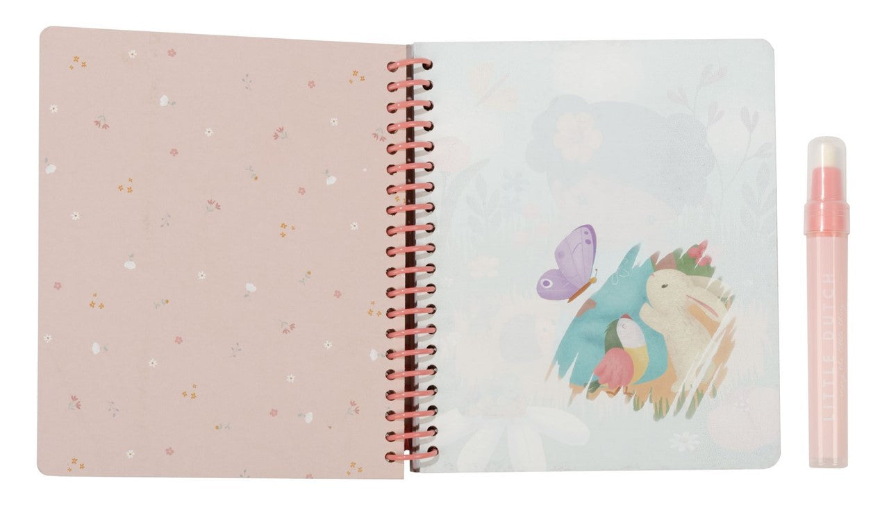 Little Dutch Rosa Friends Libro Magico Acqua riutilizzabile