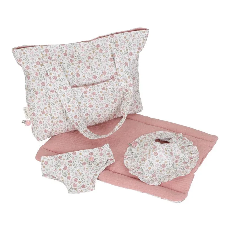 Little Dutch borsa cambio bambola fiori con accessori