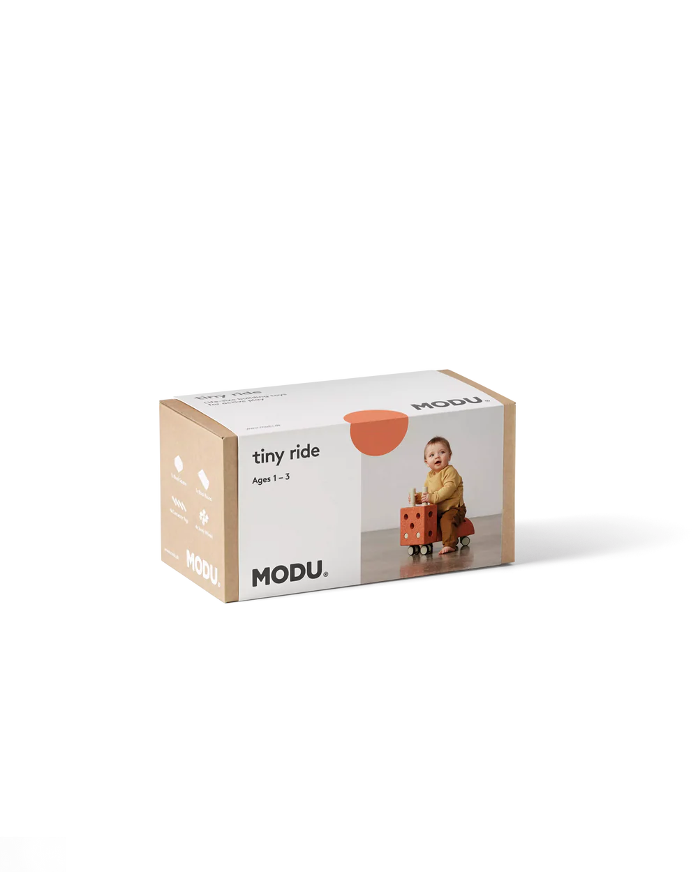 Modu Tiny Ride cavalcabile Orange-green 1-3 anni