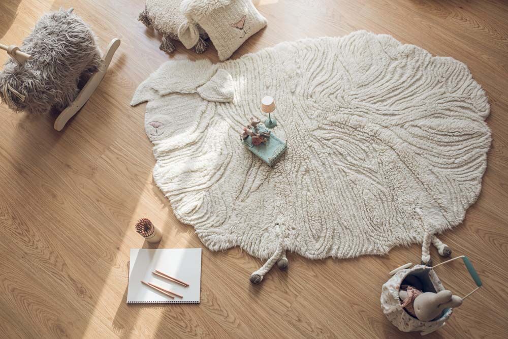 Lorena Canals Woolable Pink Nose Sheep tappeto lana 120x170