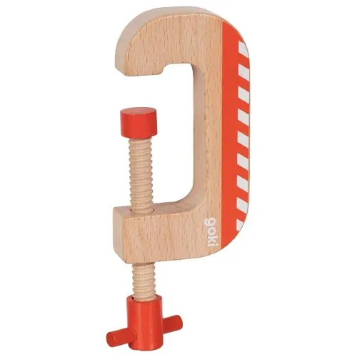 Goki Morsetto a Vite Gioco in Legno 6x15 cm