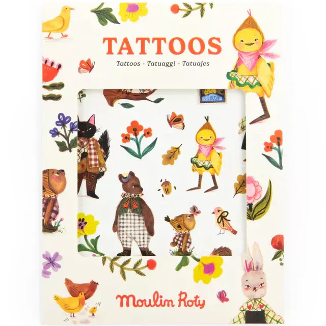 Moulin Roty Les Minouchkas tatuaggi 2 fogli