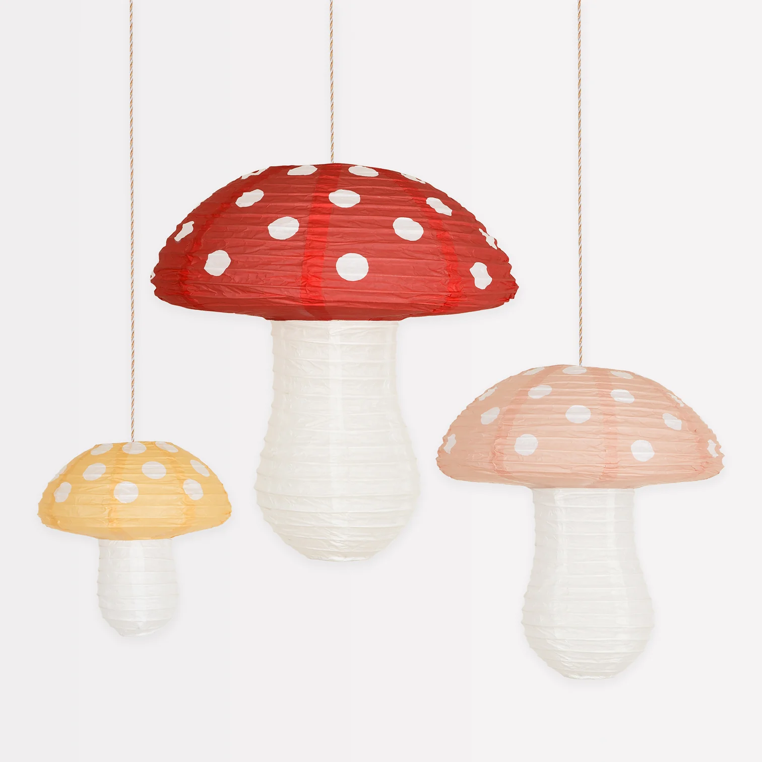Meri Meri Mushroom 3 Lanterne Carta fungo