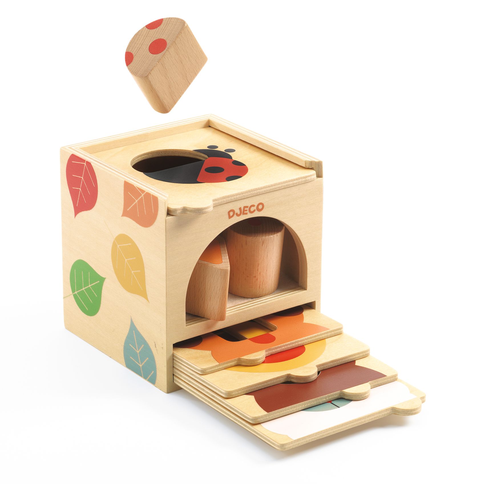 Djeco BoxBasic scatola delle forme legno 18 mesi