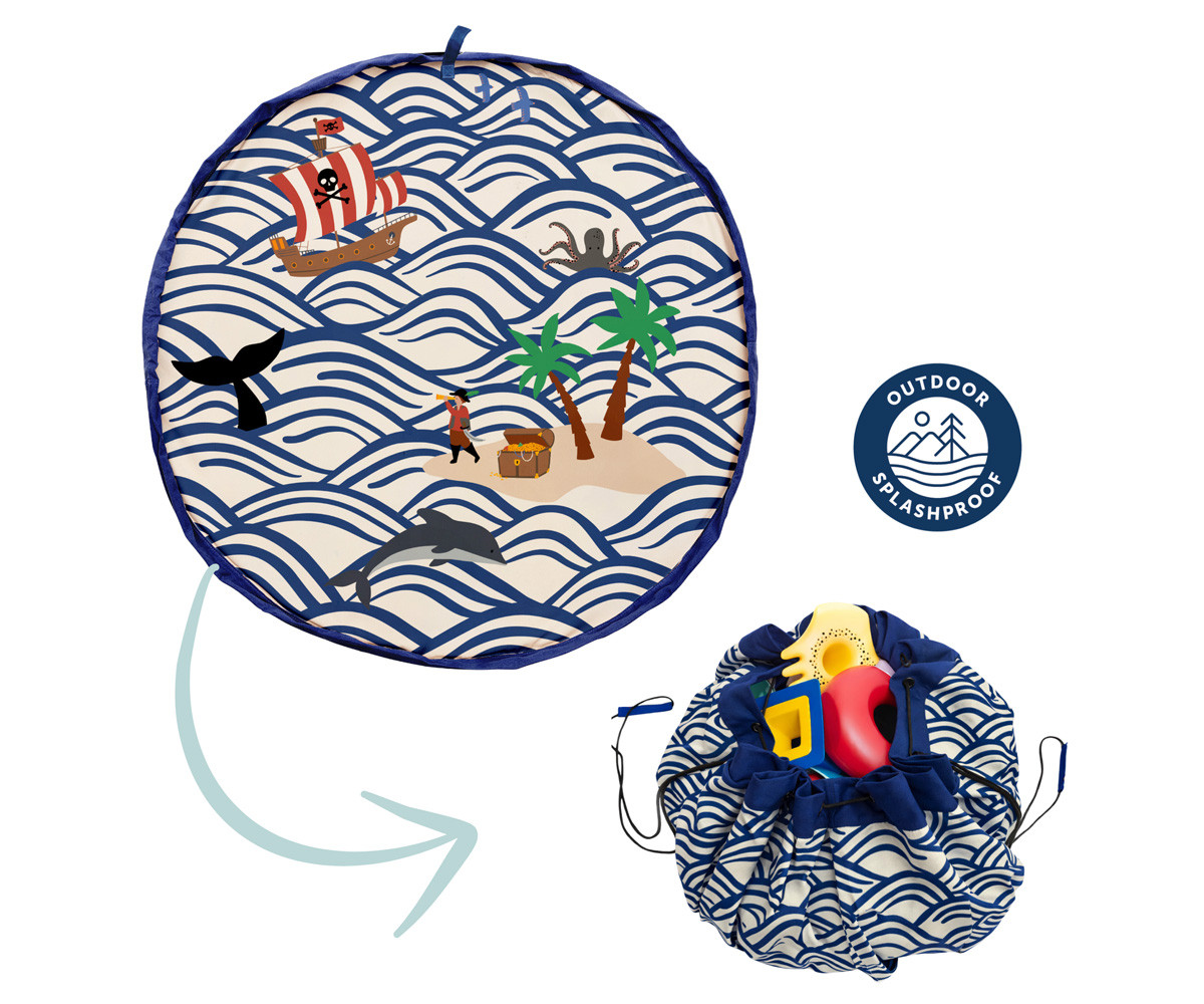 Play&Go Pirate sacco portagiochi tappeto impermeabile 140