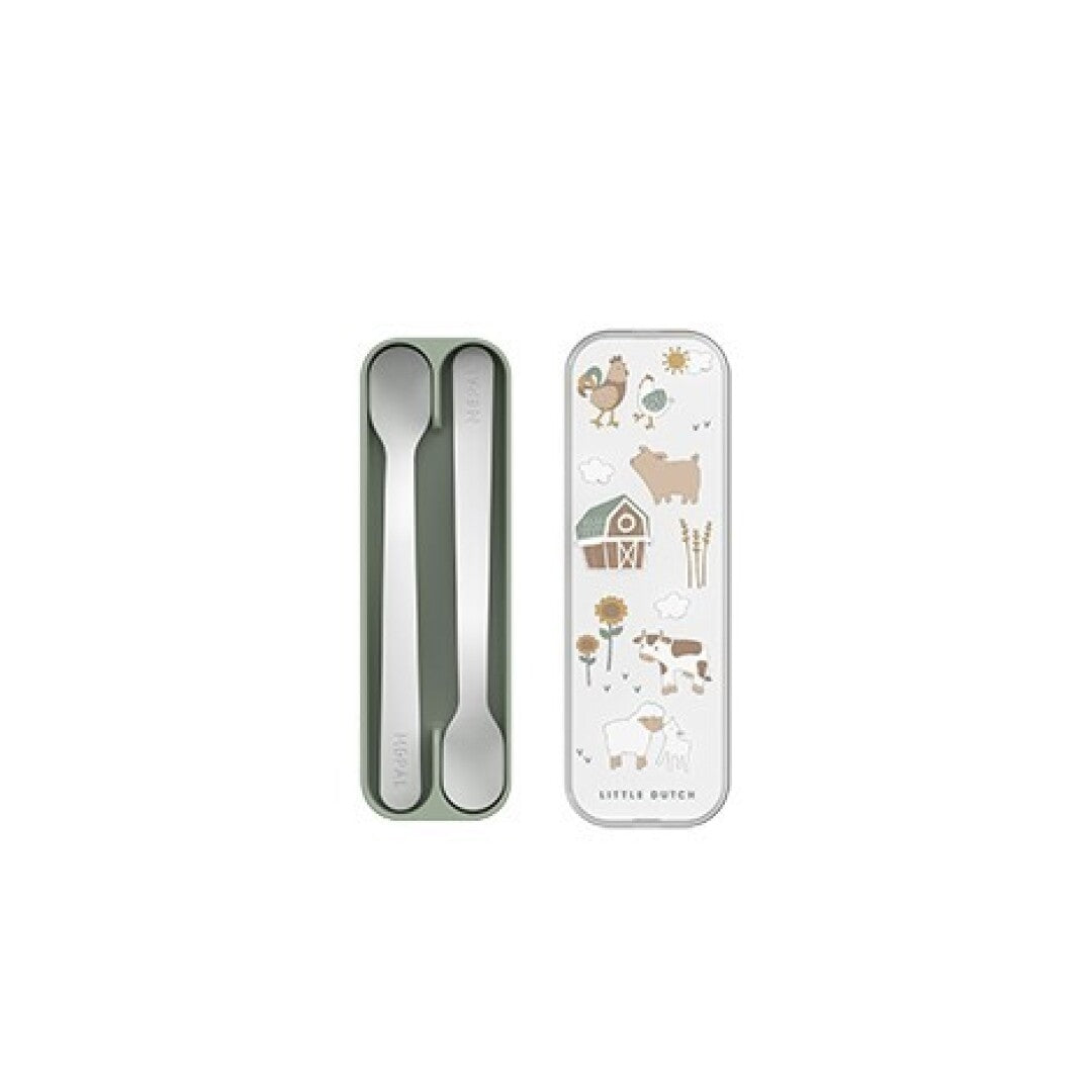 Little Dutch Piccola Fattoria set 2 cucchiaini pappa