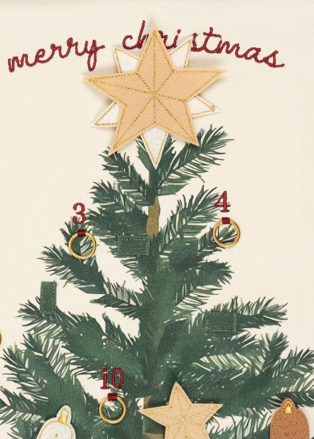 Konges Slojd Decor Tree calendario avvento 24 pezzi cotone
