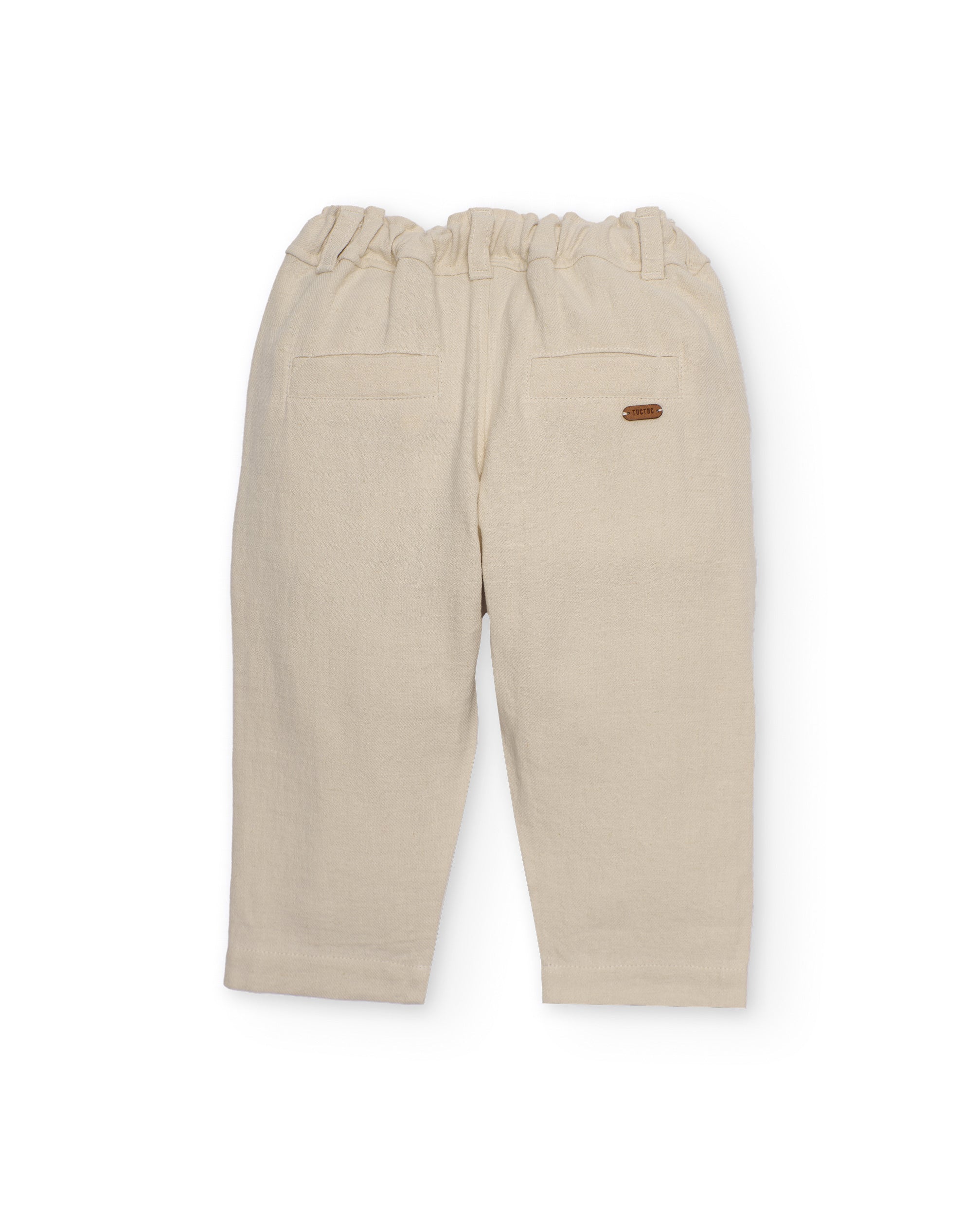 Tuc Tuc pantaloni bambino beige tasche laterali