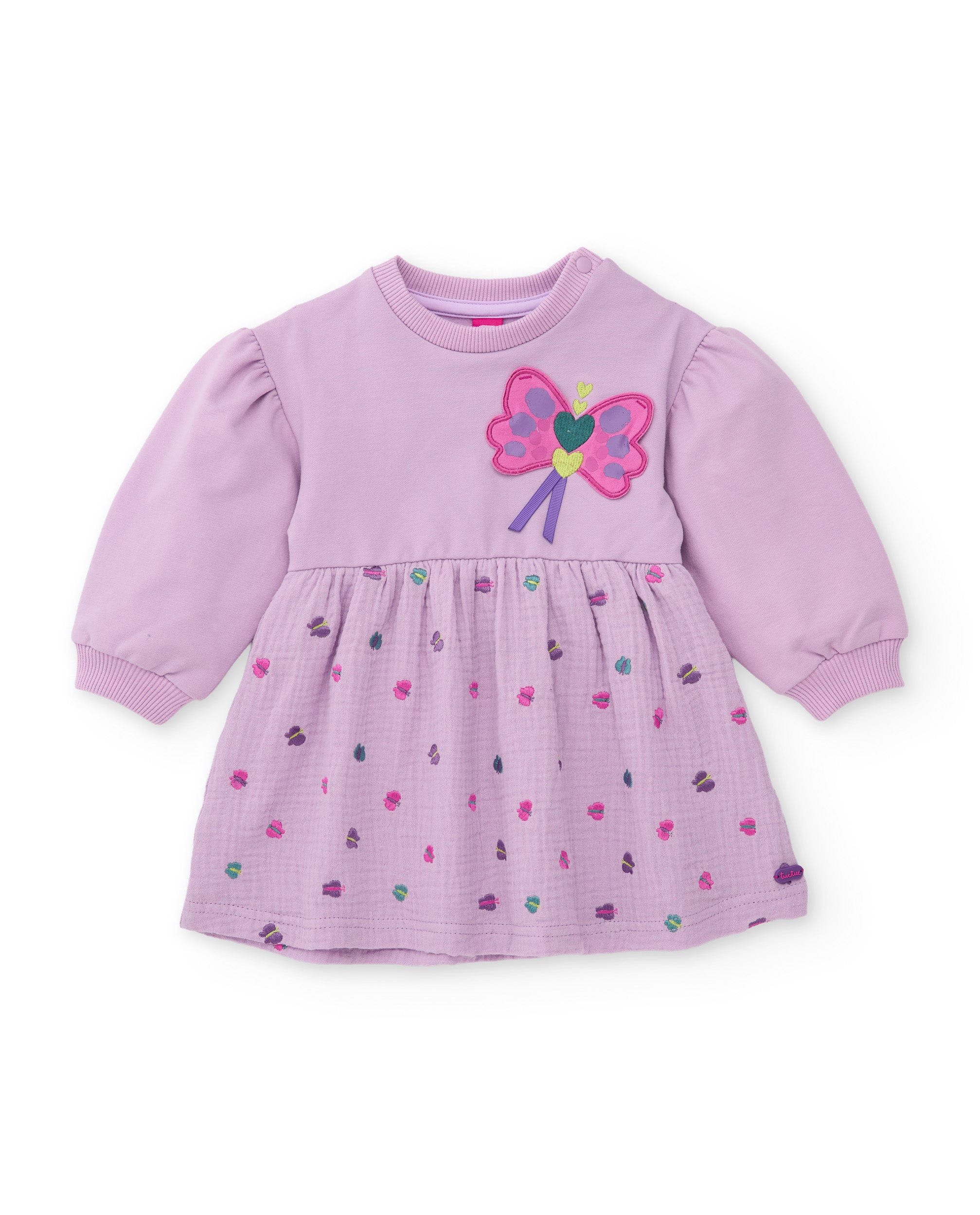 Tuc Tuc Mystic Forest Vestito Lilla Farfalla Maniche Lunghe